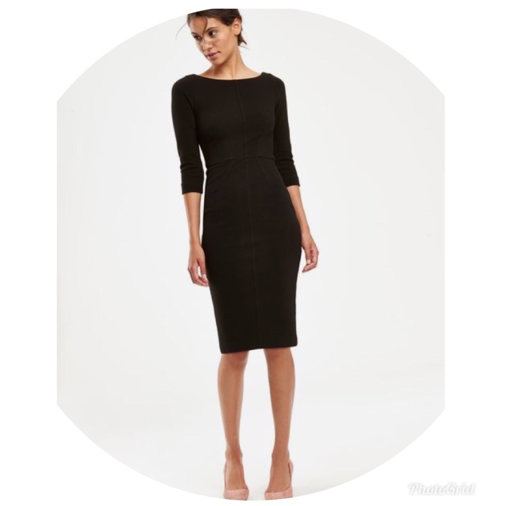 BODEN Aurelia Ottoman Black Dress